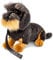 Uni-Toys - Rauhaardackel, sitzend (Mit Leine) - 22 cm (Höhe) - Plüsch-Hund, Dackel, Haustier - Plüschtier, Kuscheltier