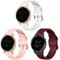 Issinlky Cinturino per Garmin Vivoactive 4S/Venu 2S/Venu 3S/Vivomove 3S, 18mm cinturino silicone morbido per Fossil Donna Gen 6/Fossil Donna Gen 5E/Fossil Q Venture HR Gen 4/Gen 3
