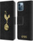 Head Case Designs Officially Licensed Tottenham Hotspur F.C. Black And Gold Badge Leather Book Wallet Case Cover Compatible With Apple iPhone 12 / iPhone 12 Pro