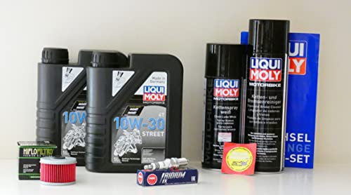 Set di manutenzione compatibile con Honda CRF 250 RLA Rally OLIO FILTRO OLIO CANDELETTA INTROLLO