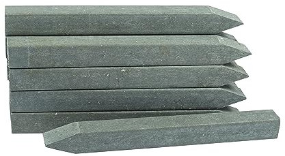 Wacredo Premium Fixing Spikes (39cm) grau für Flexboard Rasenkante Teichrand Teichrandband Beeteinfassung Schieferoptik Erdspieße
