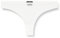 Emporio Armani Damen Emporio Armani Women's All Over Mesh Monogram Thong Panties, Pale Cream, XS EU