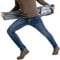 ziilay Jeans termici da uomo, slim fit, pantaloni termici, pantaloni da neve, pantaloni invernali, con pile, 1213r blu scuro (pile), 36W x 30L