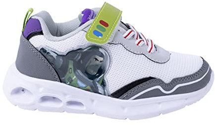CERDÁ LIFE'S LITTLE MOMENTS Unisex Sportliche leichte Eva-Außensohle mit Lichtern Buzz Lightyear White Sneaker, weiß, Einheitsgröße