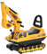 HOMCOM Excavadora sin Pedales para Niños de 18-48 Meses Excavadora Correpasillos Camión de Construcción con Asiento de Almacenamiento Pala Delantera y Bocina Carga 30 kg 78x24x58,5 cm Amarillo