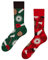 Dedoles Socken Unisex Damen Herren & Kinder Baumwolle viele lustige Designs 1 Paar Geschenk links rechts verschieden, Farbe Rot, Motiv Holzfäller, Gr. 39-42