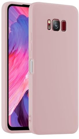 HULLIN Colorful Silicone Phone Case Cover, Suitable for Samsung Galaxy S8 (5.8) - Sand Powder