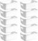 POWZOO 10Pcs Cestas Almacenaje de Plástico(24,5 x 17,5 x 10cm) ,Cajas Organizadoras con Asas,Cajones Almacenaje para Cocina,Escritorio,Oficina,Cosmético,Baño,Juguetes.