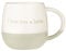 Price & Kensington Stoneware Latte Mug Coffee Tea Cup Choco I Love You A Latte Hot Chocolate Beverages 340ml