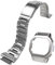 Korlexchi MOD Kit Uhrenarmband und Uhrengehäuse für Herren aus Edelstahl 316 Kompatibel mit Casio für G-SHOCK DW-H5600 Armbänder und Uhr Hülle aus Metall (DW-H5600, Silberset)