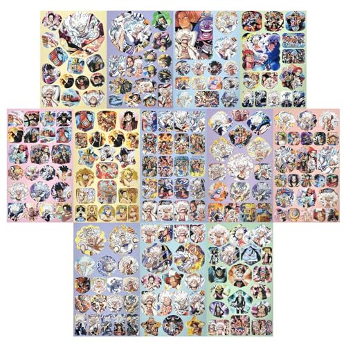 one piece sticker, 170PCS One Piece Aufkleber, Luffy anime sticker, Vinyl Wasserfest Sticker für Laptop, Skateboard, Snowboard, Koffer, Fahrrad, Graffiti Aufkleber Sticker für Kinder Erwachsene