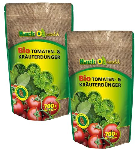 Tomaten- und Kräuterdünger mit natürlichen pflanzlichen Inhaltsstoffen (2x 700g)