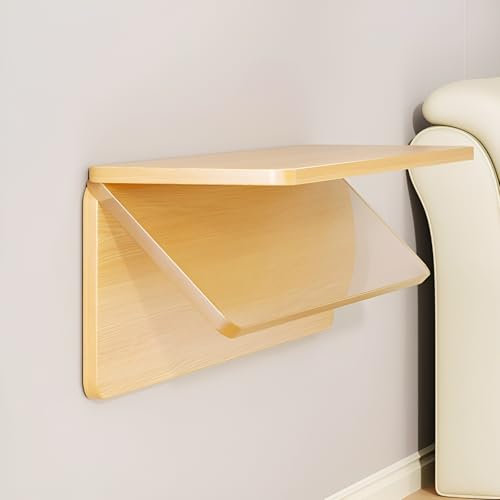 JXNVHJ Kleiner Wandtisch, Klappbarer Esstisch, Multifunktionaler Klapptisch, Schwimmender Drop-Leaf Schreibtisch, Wandklapptisch Für Küche Zimmer Wohnzimmer Kinderzimmer(40 * 20(1.3 * 0.65ft))