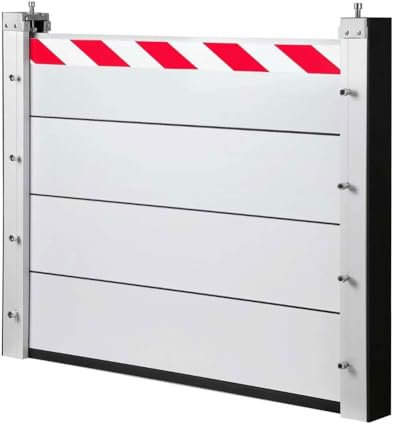 Hochwassersperre Wasser Garagentor-Hochwassersperre Aus Aluminium Mobile Hochwasserschutz Barriere Hochwassersperre Wasserabweiser Geeignet Für Garageneingang, Tür HXQSL(197x120cm)