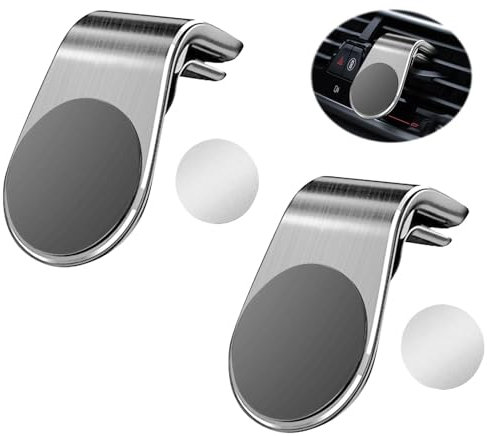 2 Stück Halterung Auto Für Ooono 2, Magnetische Handyhalterung Für Auto, L-förmige Autohalterung Für Autoausströmer, Kompatibel Mit Ooono No2/No1 Und Blitzerwarner, Mit 2 Magnetplatten Als Zubehör