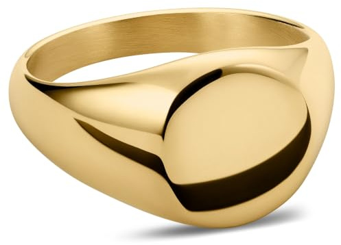 Lucleon by Trendhim Ring Herren | Mason Siegelring aus Edelstahl mit polierter Oberfläche | Dänisches Design | Eleganter Männerschmuck für Alltag & Anlass