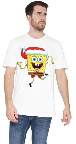 Spongebob Squarepants Unisex Spongebob Squarepants Christmas Santa Hat Unisex T Shirt T-Shirt