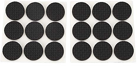 Asyduey R 18 Stueck Rutschmatte Schaum Tisch Stuhl Legging Auflage Schutz - Schwarz