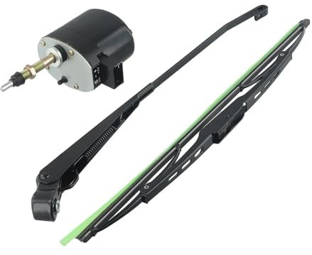 Wischermotor Universal 12V Scheibenwischermotor 105° Blatt Wischerarm Mit Blatt Für Traktor Boot RV Auto Zubehör Scheibenwischermotor