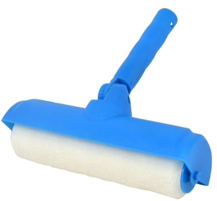 Paint Roller Tool - Large Ceiling Brush, Adjustable No Drip Roller | 10-Inch Priming Applicator with Splash Guard for Wall Ceiling Coverage, Repaint Shield for Room Home Renovation Projects
