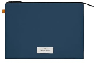 Native Union W.F.A MacBook Sleeve 16 – Minimalist Slim Sleeve Made of Recycled Materials with 360-Degree Protection – Compatible with MacBook Pro 16” (M5, M4, M3) & MacBook Air 15” (M5, M4) (Navy)