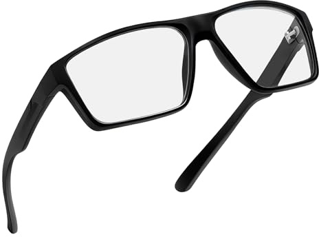 Joopin Gafas Bloqueo de Luz Azul Unisex Ordenador Pantallas Mejorar Sueño | Aliviar la Fatiga Ocular, Antideslumbrantes, Juegos, Hombre Mujer, Cuadradas, Rectangulares, Ligeras, Blue Light Glasses