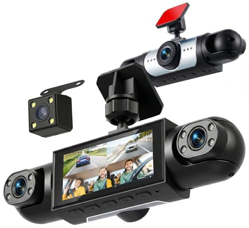 Rimoody Dash Cam 4 Channel 3.16'' 1080P Front/Rear/Inside Left/Right