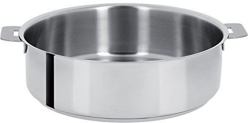 Cristel - S24Q- Sauteuse inox 24cm sans poignée amovible - Collection Mutine.