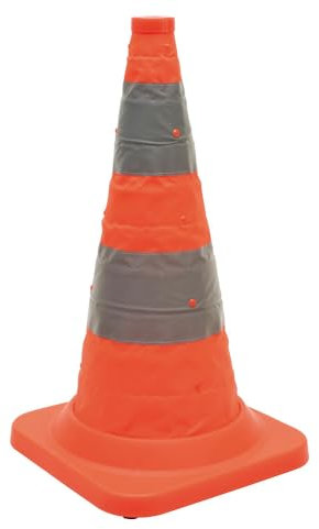 Dönges Faltleitkegel, Höhe 750 mm, Pro-Version, teilreflektierend (Leitkegel Verkehrsleitkegel Pylon Pylonen)