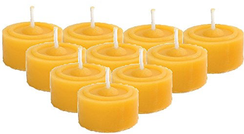 10x Teelicht 100% Bienenwachs