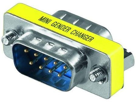Goobay CAK ADAP D-SUB9 M/M gender changer 9 pin - Adaptador para cable (9 pin, 9 pin, Male connector / Male connector)