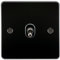 Knightsbridge FP12TOGGM Plat FPAV12TOGGM Flat Plate 10A 1G Intermediate Toggle Switch-Gunmetal, 230 V, Gun Metal