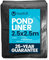 Swell UK 2.5m x 2.5m Pond Liner | 25 Year Guarantee | HDPE | UV Resistant | Garden Fish Ponds