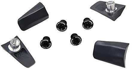 Spécialités TA Shimano Dura-ace 9000 intégré Boulons et couvercles de Plateau Unisexe, Gunmetal Grey, Lot de 4