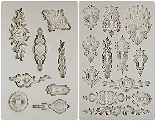 Musykrafties Moldes de silicona de inspiración vintage, 2 unidades