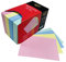Eastlight A6 Ruled Index Record Card Assorted Colours Pack of 400 Brilliant for Revision Cards in Handy Storage Box