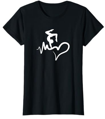 RSG Herzschlag Gymnastik Turnen Handstand Damen Geschenk T-Shirt