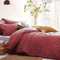 Lanqinglv Bettwäsche 200x200cm Altrosa,Rose Rosa Uni Romantisch Bettbezug Deckenbezug Doppelbett und 2 Kissenbezug 80x80cm mit Reißverschluss - aus 110g Mikrofaser