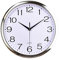 Outpicker Wall Clock 12 Inch Office Clock Silent Non Ticking Battery Wall Clock for Kitchen,Living Room,Bedrooms Modern, Silver Wall Clock