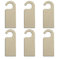 JANOU 6pcs Unfinished Wood Door Sign Blank Wooden Hanger Plaque DIY Craft Project Message Notes Memo Board Door Knob Sign