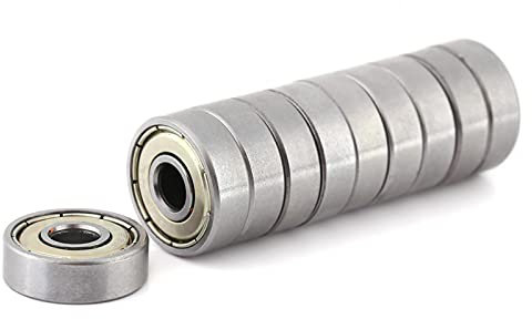 10 stücke Mini Kugellager, Mini-Skateboard-Kugellager doppelt geschirmt, Multi-Use-stahl Lager 626ZZ Kugellager für 3D Drucker Modell 6 x 19 x 6 mm