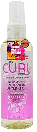 The Curl Company Silikonfreies Moringa-styling-öl (100ml) Professionelle Formel mit pflegenden Curplex- und Moringa-Ölen. Experten für lockere bis krause Locken, Kinks & Wellen.