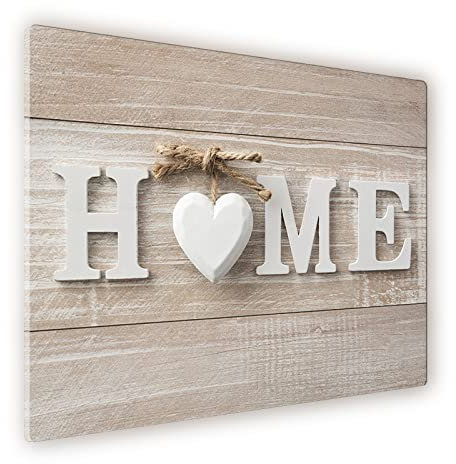 Glass Splashback Digital Printed Toughened Home with White Heart Pattern 656 (Chopping Board 40cm Wide x 30cm high)