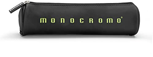 Pigna, Tombolino MONOCROMO Black Schachtel, zylindrische Form, 20x6x6 cm, Schwarz mit grünem Logo, einzeln