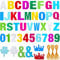 149-teiliges Banner-Set, Glitzer-Banner, Buchstaben mit Zahlen und Symbolen, DIY-Buchstabenbanner mit Seil für Geburtstag, Hochzeit, Babypartys und Party-Dekorationen (mehrfarbig)