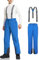AOLI RAY Herren Skihose Snowboardhose Trägerhose Wasserdicht Gefüttert Winddicht Outdoorhose mit Abnehmbar Träger Klein Blau M