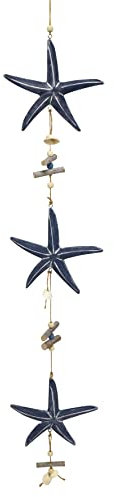 Seestern Girlande blau | Dekohänger Hängedeko | maritim | Deko Hänger | 15x80 cm | Fensterdeko