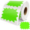 Preisschilder Aufkleber Grün 75mm x 100mm Selbstklebend Groß Starburst Zeichen verkaufsschilder Abnehmbar Wasserdicht Etiketten für Einzelhandel Supermärkten Business 500 Stück