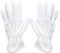 3 Paar Handschuhe, Mehrzweckhandschuhe, rutschfeste Handschuhe mit 4 Fingernähten und 3 Venen, ergonomische Handschuhe, für Haus, Garten, Arbeit (20 cm, weißes Polyester, 3 Paar)