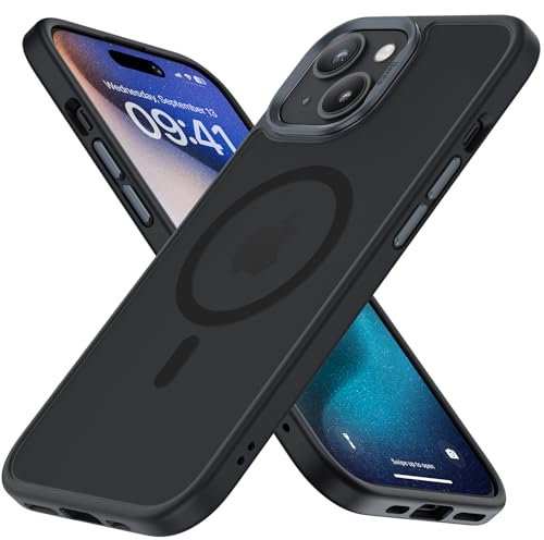 BENKS Magnetisch iPhone 15 Plus Hülle Kompatibel mit Magsafe, [SGS-Militärschutz] Handyhülle iPhone 15 Plus Case Durchscheinendes Mattes Ultimatives Berühren Gefühl Stoßfeste Dünn Schutzhülle